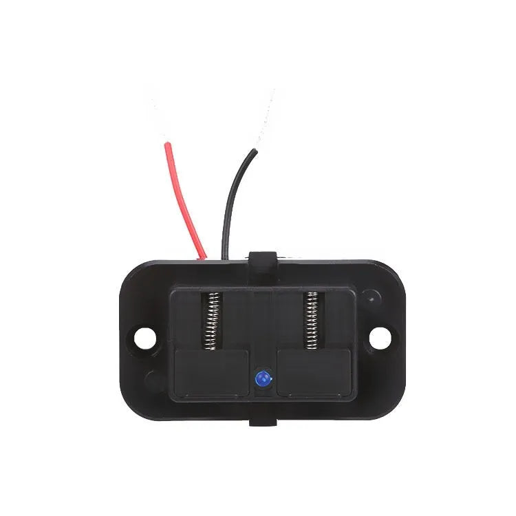 Black QC3.0 modified car charger with TYPE-C interface for 12V vehicle charging