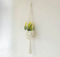 Hand-woven polyester cotton flower pot with extension cord in various colour options