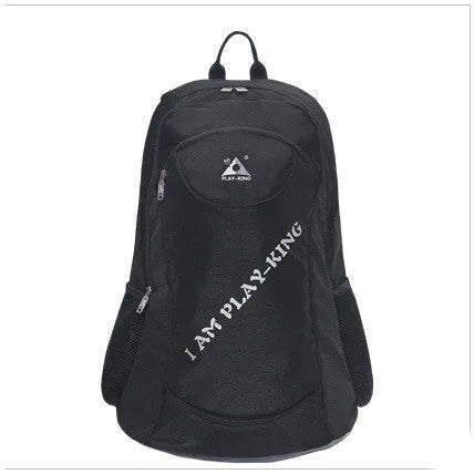 Multi-functional outdoor backpack with folding chair, tubular steel frame, 36-55L capacity, polyester, available in green, blue, black, red