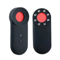 Black handheld GPS and hidden camera detector with USB port on a compact ABS plastic body.