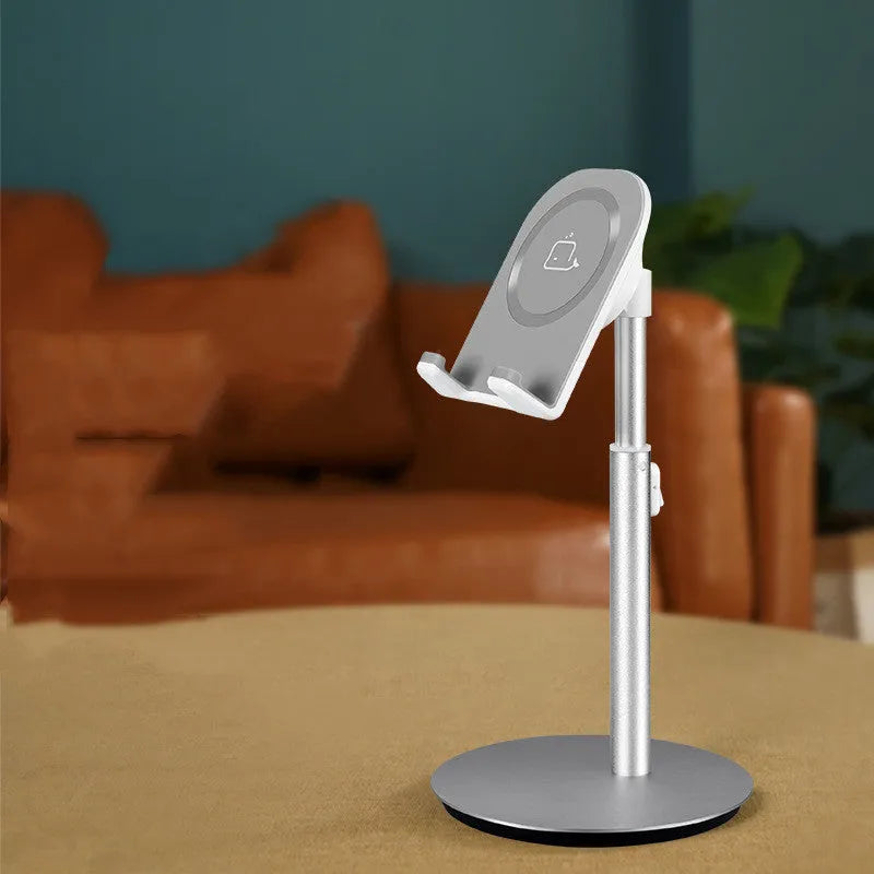 Silver metal desktop phone and tablet holder stand for 3-11 inch devices model S1