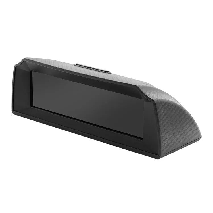 GPS GO 2 car HUD with colour LCD display showing speed and compass, carbon fibre design on dashboard