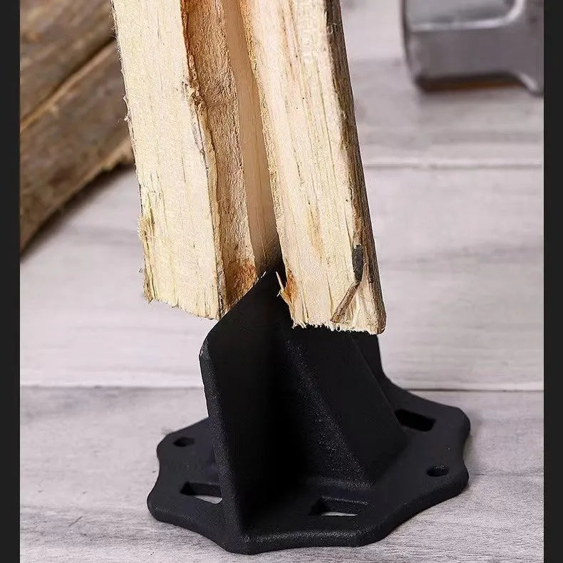 Mini portable cast iron small square wood splitter for household wood cutting and outdoor camping