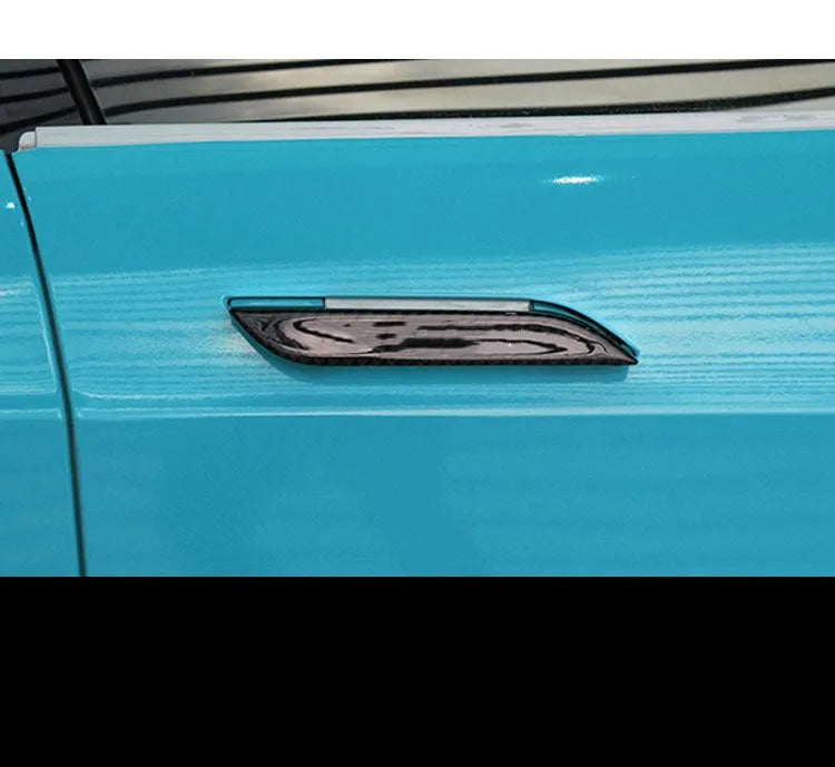 Carbon fibre door handle protection patches for Model S vehicles anti scratch adhesive kit
