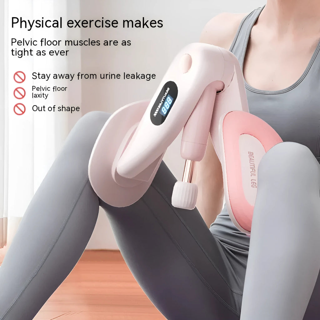Pelvic floor muscle training device with digital counter in ABS spring foam material