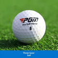 White three-layer golf ball with titanium sarin outer, 44g, 42.7mm diameter