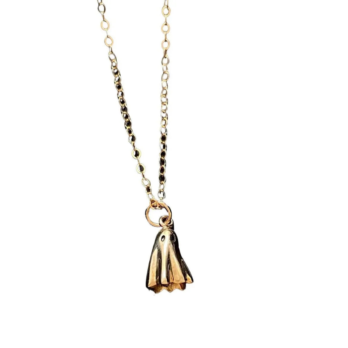 Ghost pendant necklace with titanium steel pendant on stainless steel chain