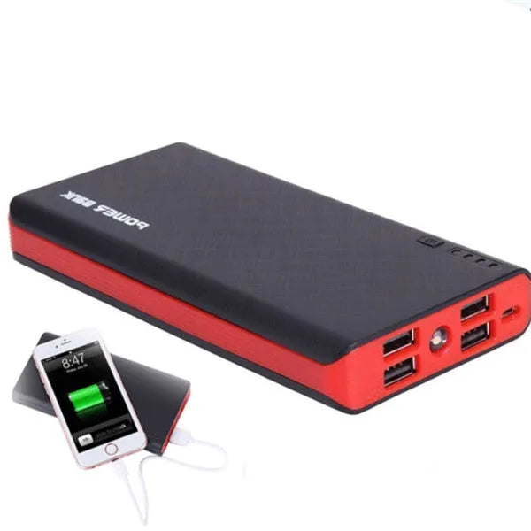 20000mAh portable power bank in multiple colours with compact 145mm dimensions