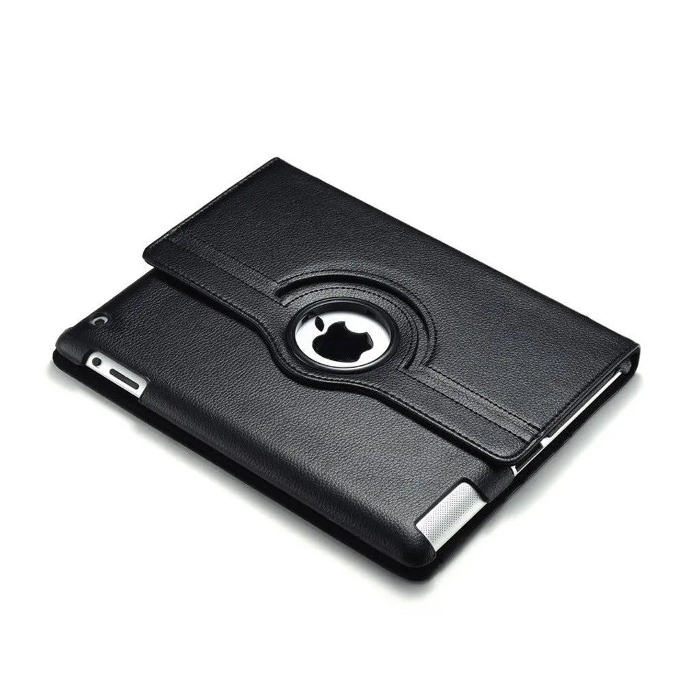 PU leather case for iPad 2 3 4 with sleep function, available in multiple colours, white exterior visible