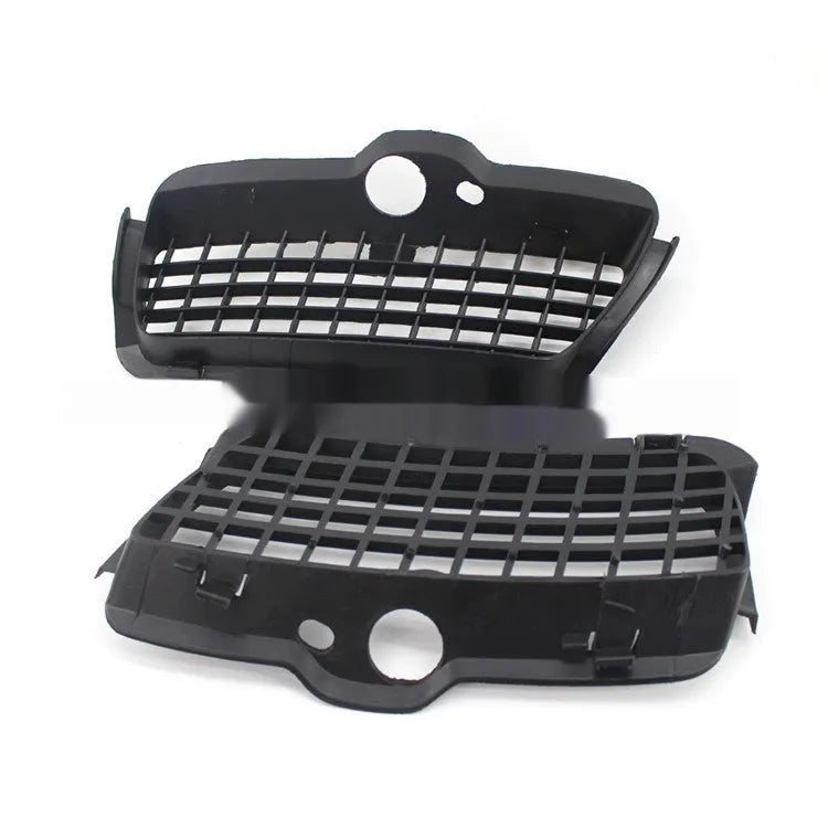 Black ABS plastic Volkswagen Golf 3 front bumper fog light cover pair for lower grille.