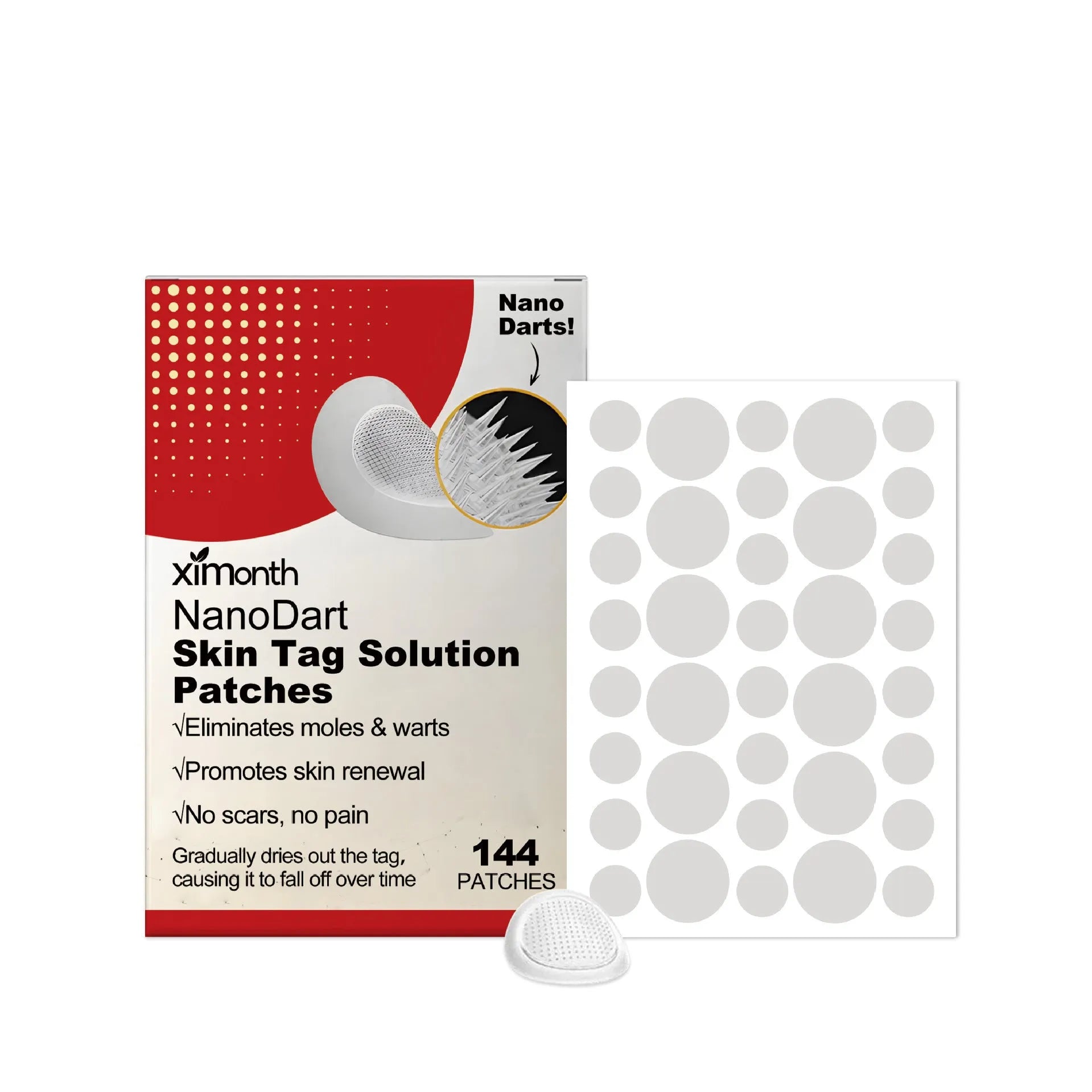 Invisible nursing adhesive bandage with tea tree oil and Centella asiatica for skin wart repair