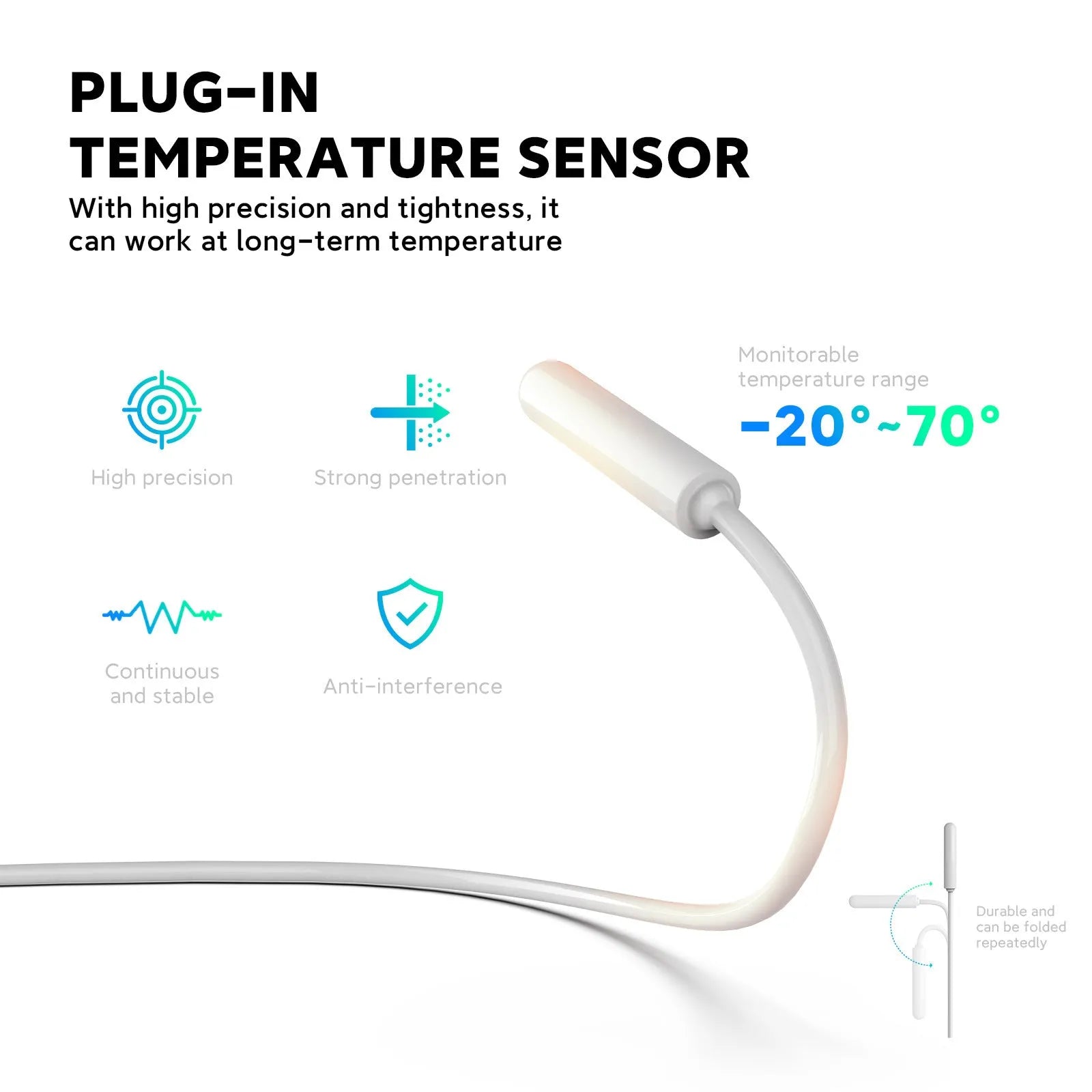 White smart socket with EU plug, ABS casing, remote and voice control, overload protection