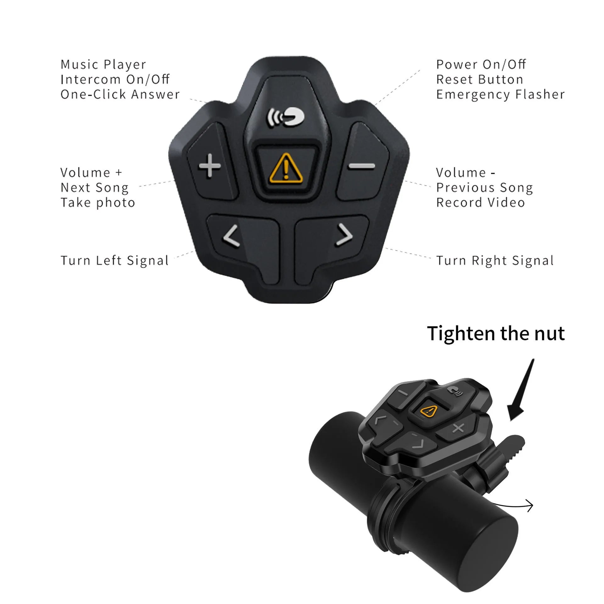 Smart Bluetooth warning light cycling helmet in black and gray, free size 57-62 cm, with integrated light and USB port.