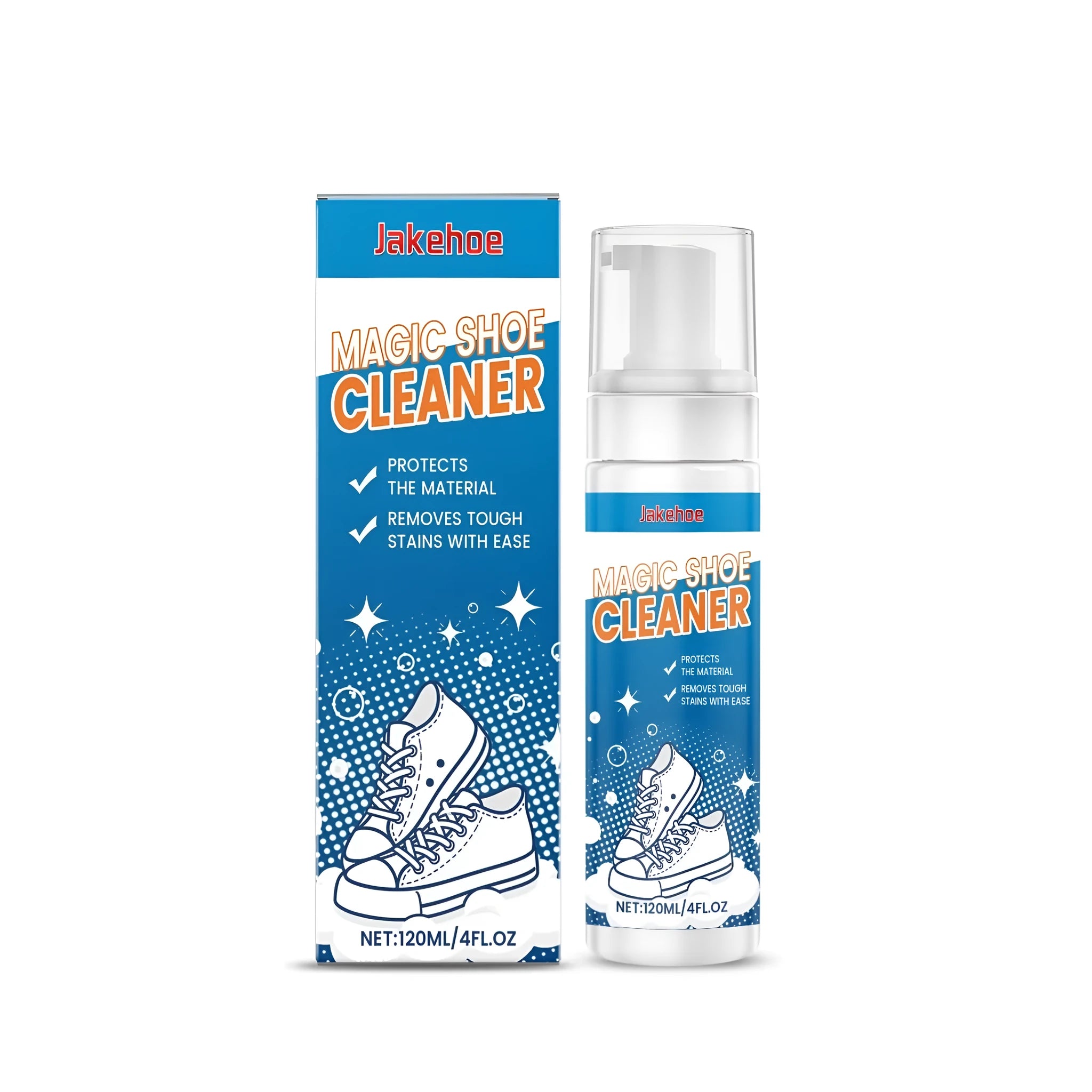 Magic Shoe Cleaner 120ml liquid in a bottle for cleaning sneakers and shoes