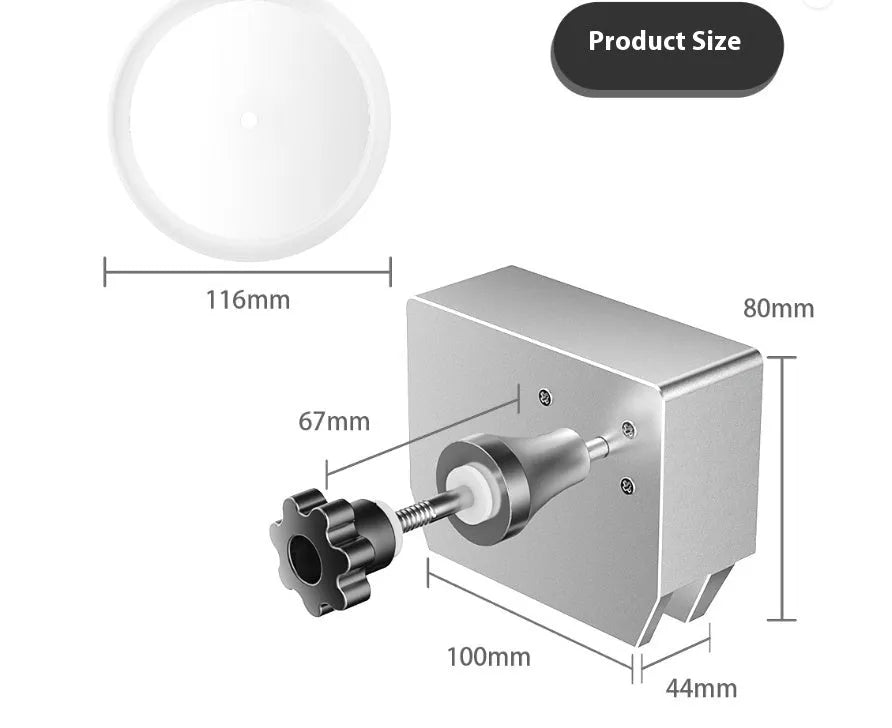 Compact single-slot ultrasonic cleaning machine for vinyl records and printed circuit boards on a workbench.