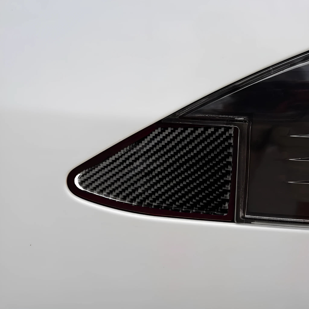 Carbon fibre textured USB charging port panel decorative sticker with 3M adhesive backing.