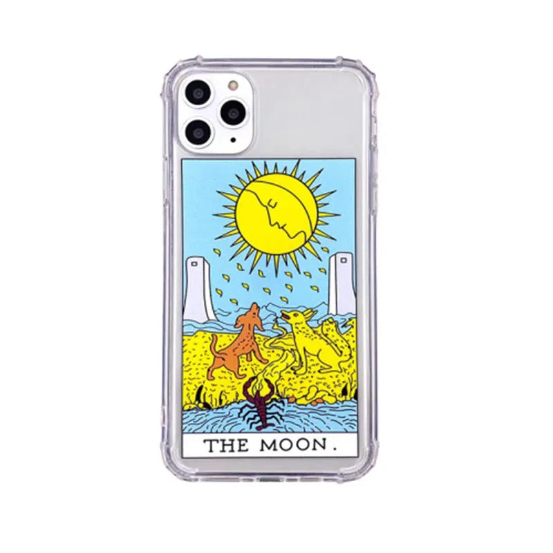 Mythology comic graffiti phone case in Moon colour for iPhone