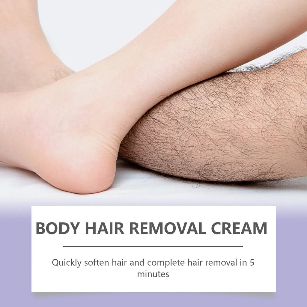 Moisturizing Care Oil hair removal cream 100g tube with glycerin and witch hazel for body hair removal