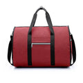 Medium cylindrical travel bag in waterproof Oxford cloth available in black, blue, light grey and red