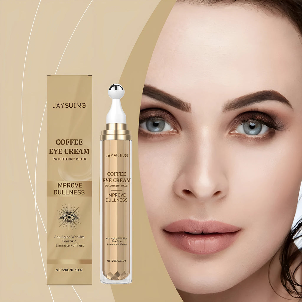 Caffeine firming eye cream 20g jar with coffee extract and nicotinamide for dark circles and puffiness