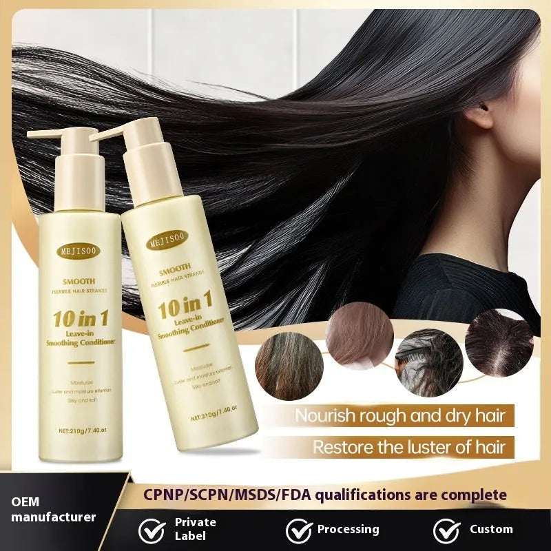 Soft 10-in-1 Wash-free Hair Conditioner bottle, 210g disposable treatment for ladies