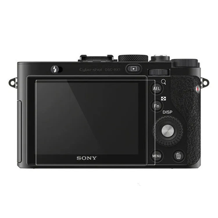 White tempered glass screen protector with 2.5D edge sweep for Sony A6400 camera