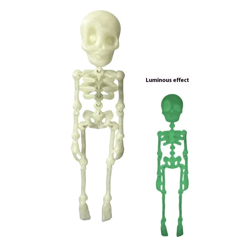3D printed PLA skull refrigerator magnet ornament in multiple colour options measuring 18cm high