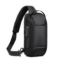 Waterproof Oxford cloth anti-theft crossbody bag with zip closure and shoulder strap.