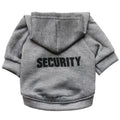 Drooling Dog pet fleece hoodie in black, casual style for small to medium dogs