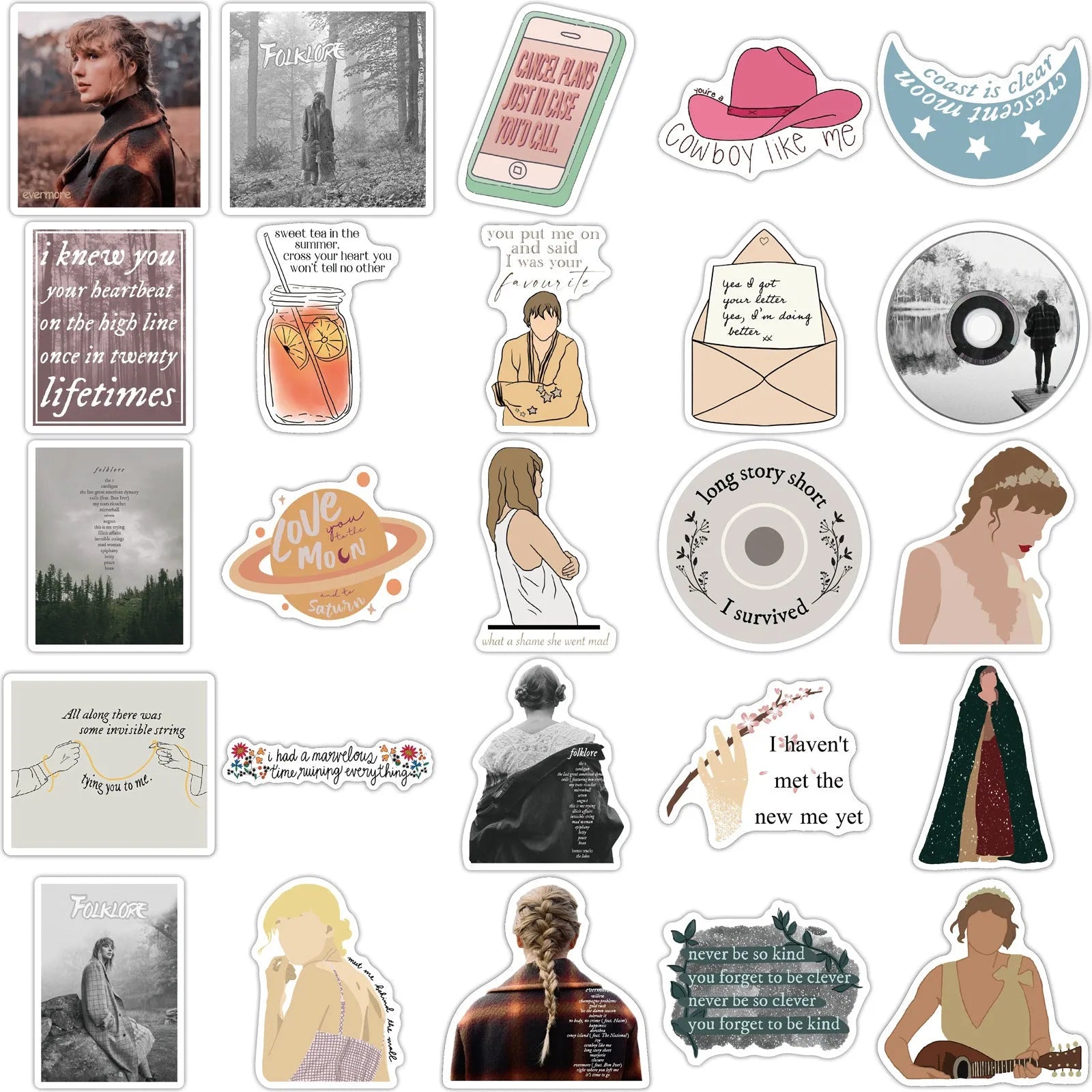 Graffiti cartoon pattern waterproof adhesive stickers for luggage and notebooks