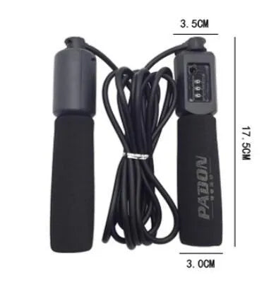 Rope skipping fitness rope showing 3m length and multiple colour options including black, blue, green and red