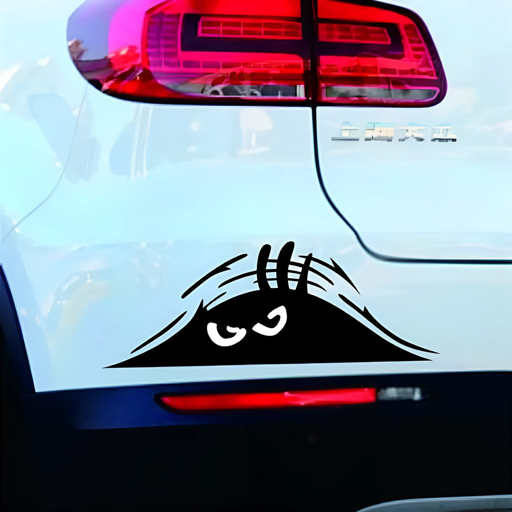 Four self-adhesive body sticker designs: colourful smiley, black smiley, white smiley, and black angry face.