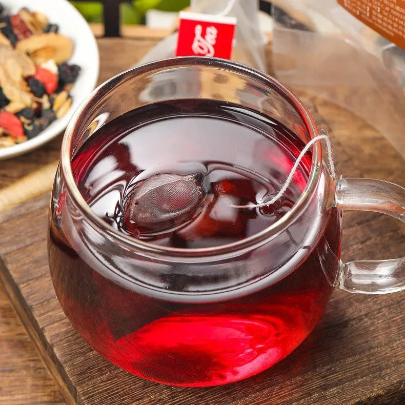 Ginseng Black Wolfberry Tea package with 40 individual 5g sachets totalling 200g