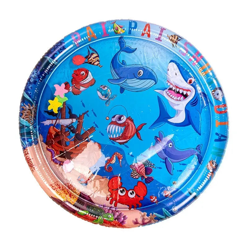 PVC inflatable pet cooling water mattress with underwater design for cats