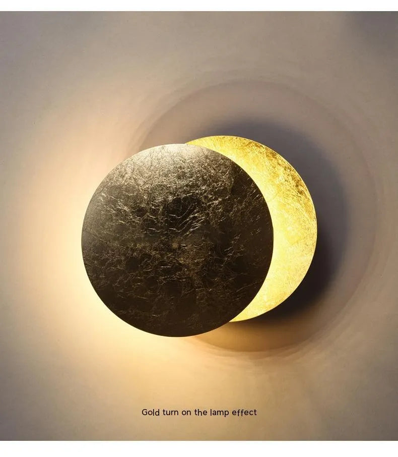 Modern minimalist aluminium night light 250mm height 20cm diameter golden finish bedside lamp