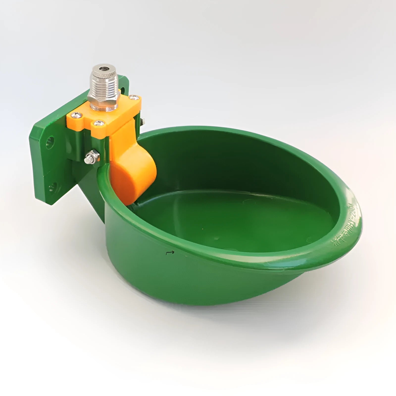 Green plastic sheep drinking bowl with water nozzle for pig and sheep auto drink bowl