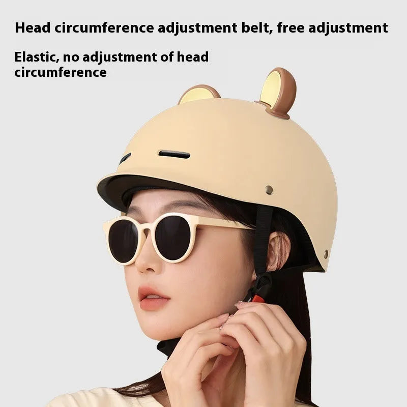 Seasons universal 3C certification electric bicycle helmet ABS material multiple colours mocha coffee brown Norwegian blue