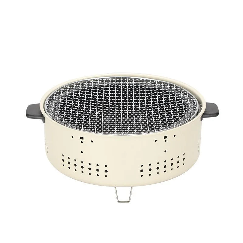 Modern indoor portable charcoal stove with grill rack disc for tea cooking and baking