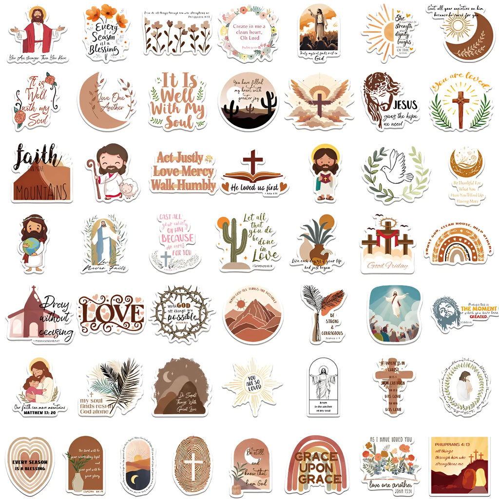 Pack of 50 random graffiti design decorative stickers for DIY personalisation projects