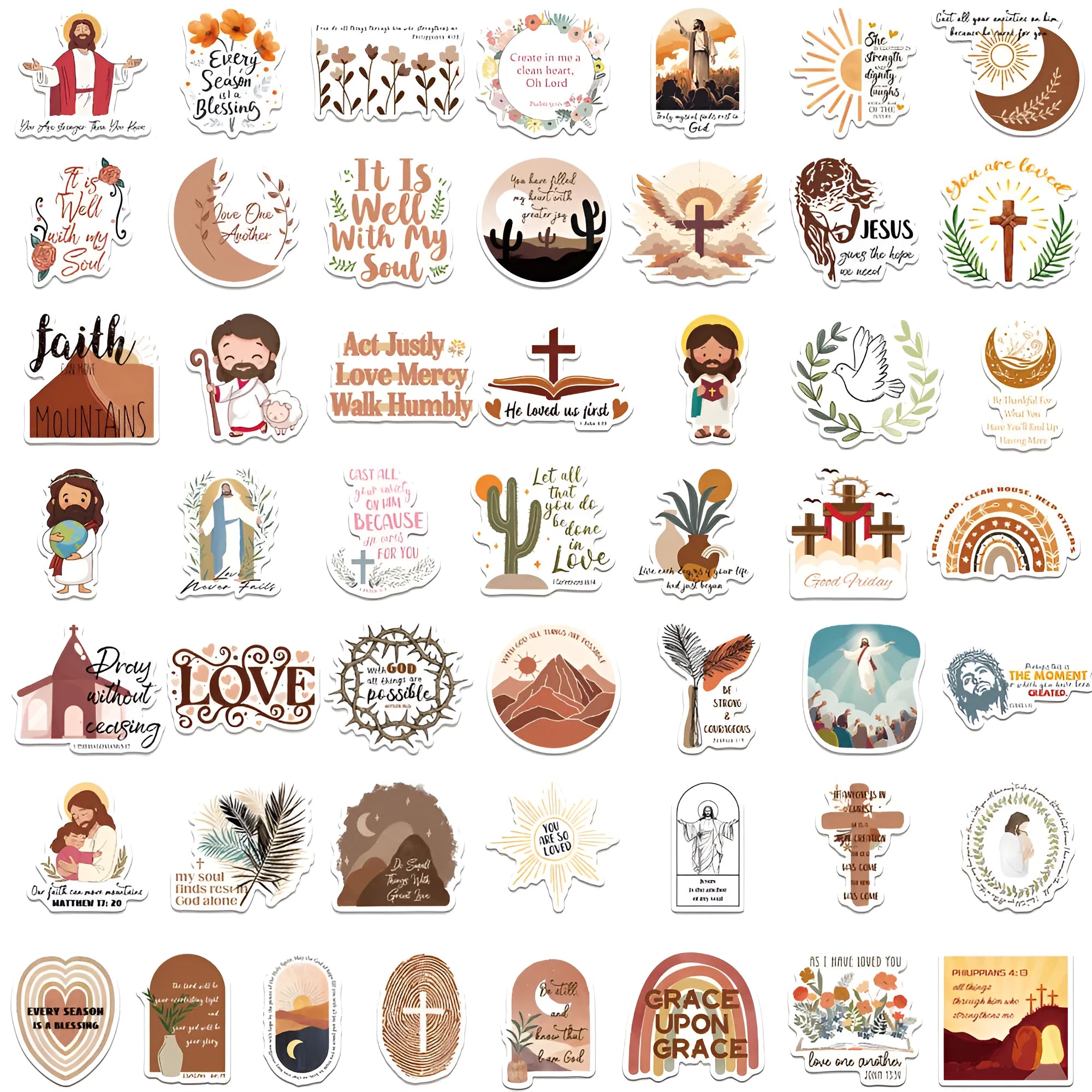Pack of 50 random graffiti design decorative stickers for DIY personalisation projects