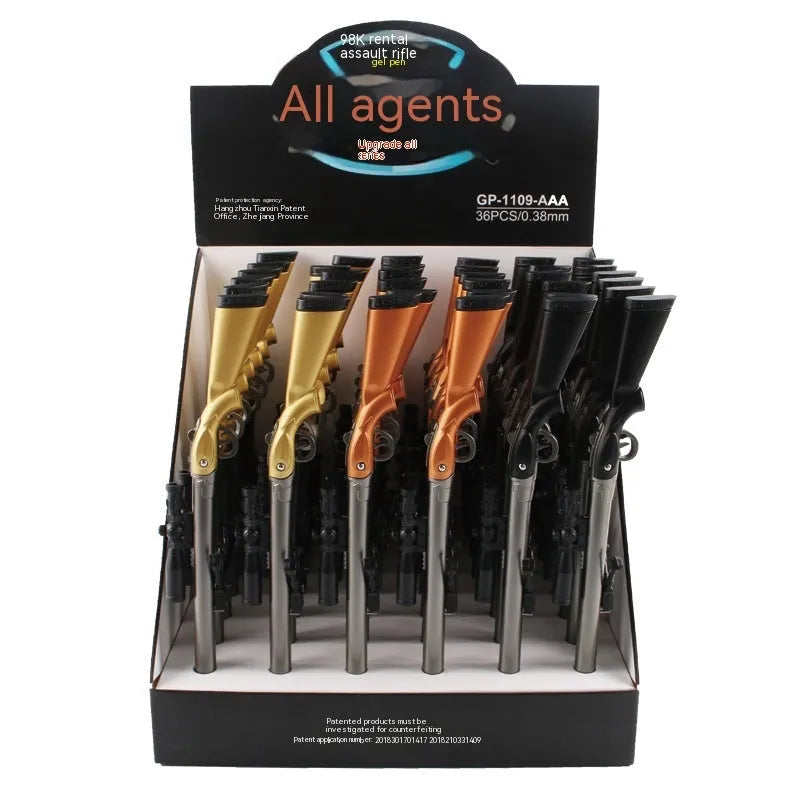 Eating Chicken 98K sniper rifle gel pen with 0.5mm tip and plastic construction