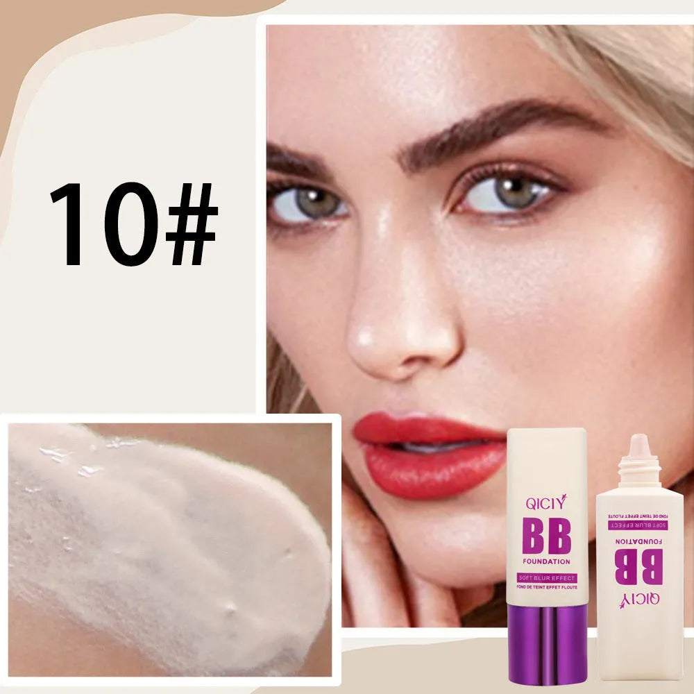 Feeding bottle BB cream foundation in ten shade colours for brightening and coverage
