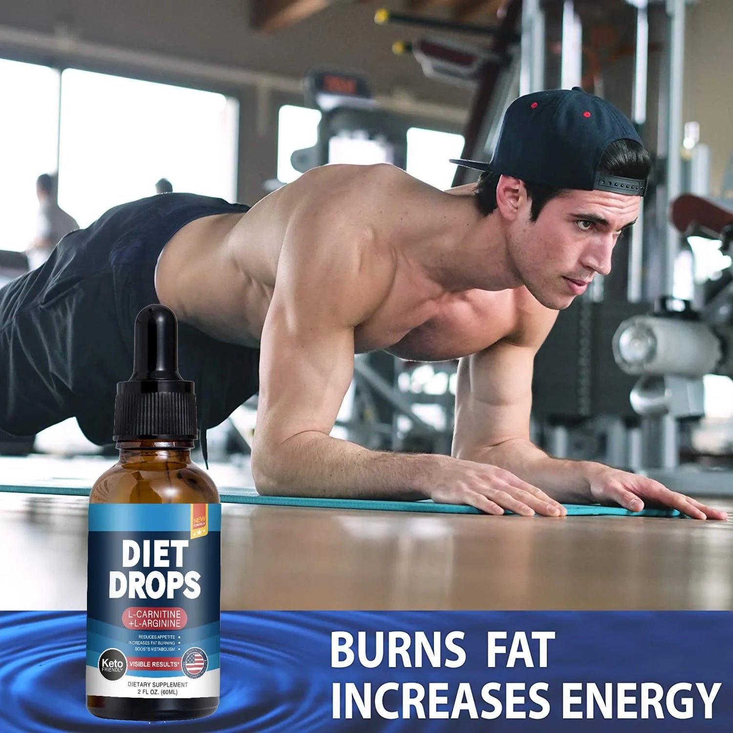 60ml bottle of ketone drops dietary supplement requiring refrigeration