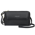 Red PU leather ladies diagonal messenger bag with double zipper and large capacity design