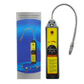 WJL-6000 electronic halogen refrigerant leak detector with extended probe on a workshop bench