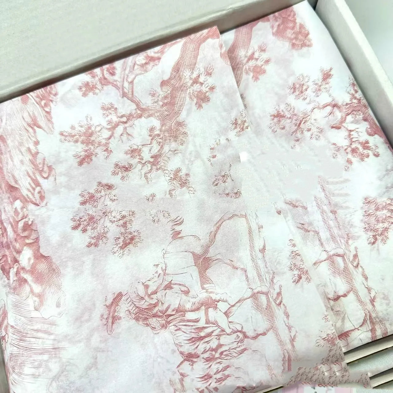 French MG retro style tissue paper sheet measuring 50x70cm in pink purple and green purple colour options