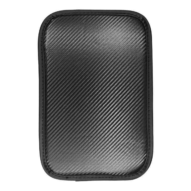 Universal leather car armrest box mat cushion pad for centre console storage in black, khaki, red, white, 29x19cm