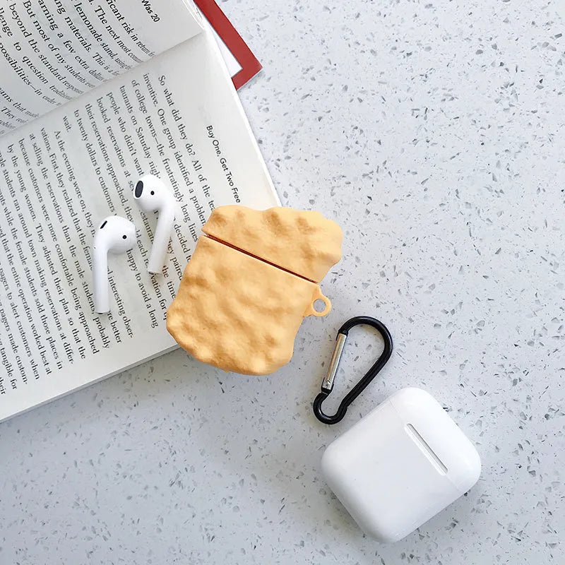 Silicone AirPods case with cartoon animal design in multiple colour options