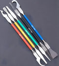 Five piece disassembling plastic tool knife set with stainless steel crowbar and 0.07mm blade