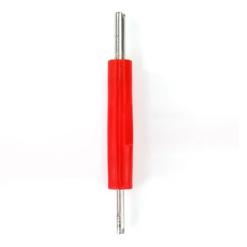 Single-head aluminium alloy twist valve wrench tool in one of three colour style options.